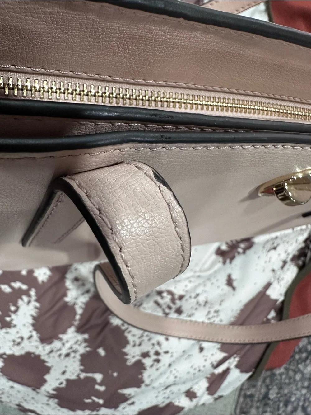 Michael Kors Rivington Large Saffiano Leather Tote Soft Pink